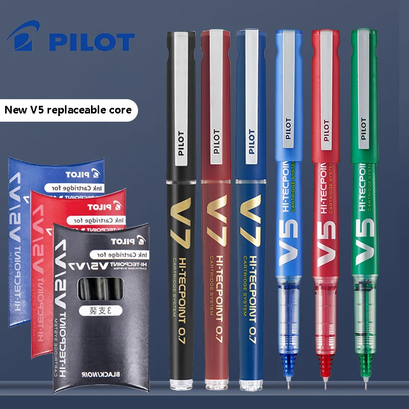 Pilot Pen V5 - PILOT เติม V5/V7 Rollerball ปากกาอุปกรณ์สํานักงานปากกาเจล 0.5