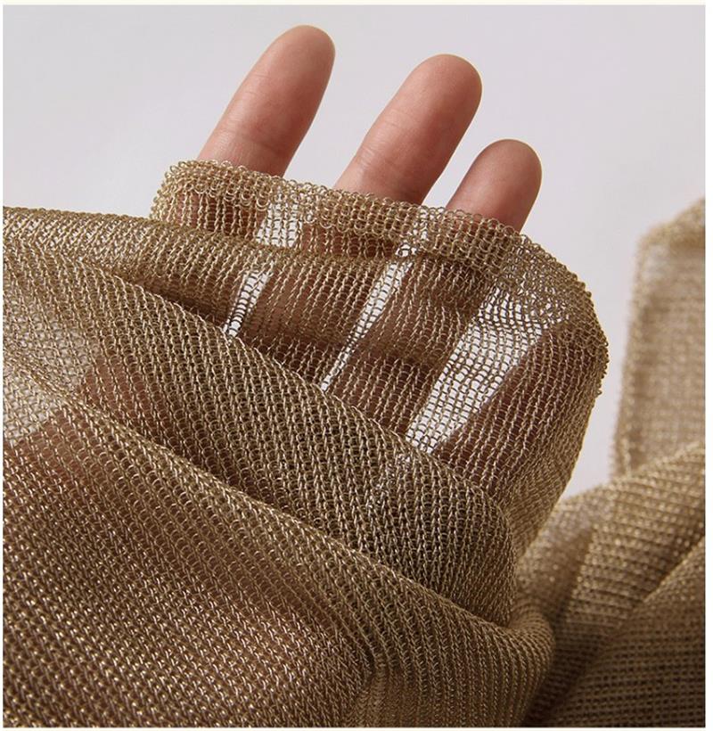 ผ้าถักนิตติ้งเนื้อโลหะเนื้อผ้า - Crystal Mesh Fabric บทวิจารณ์และราคา