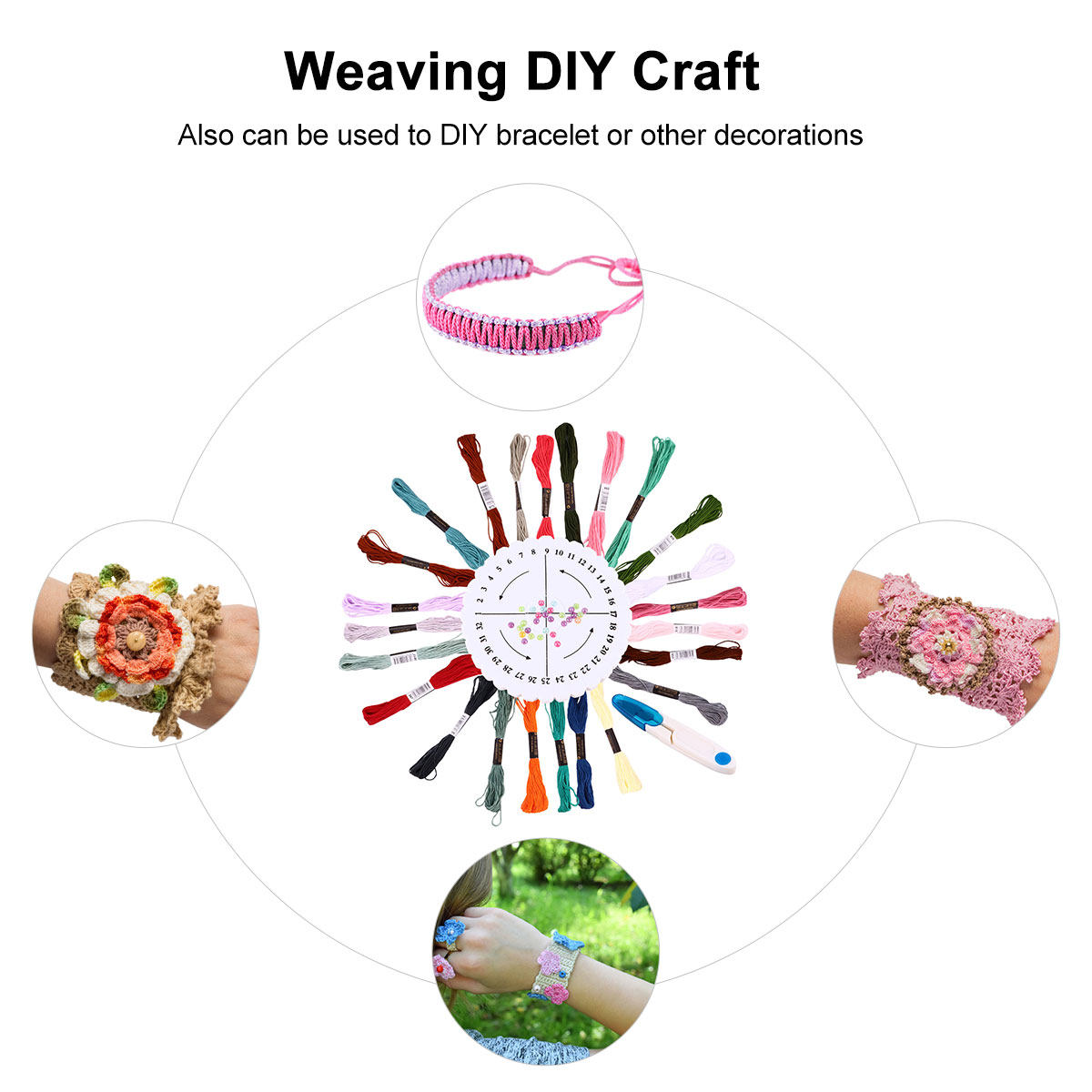 ชุดอุปกรณ์ทำสร้อยข้อมือมิตรภาพ - Embroidery Craft บทวิจารณ์และราคา