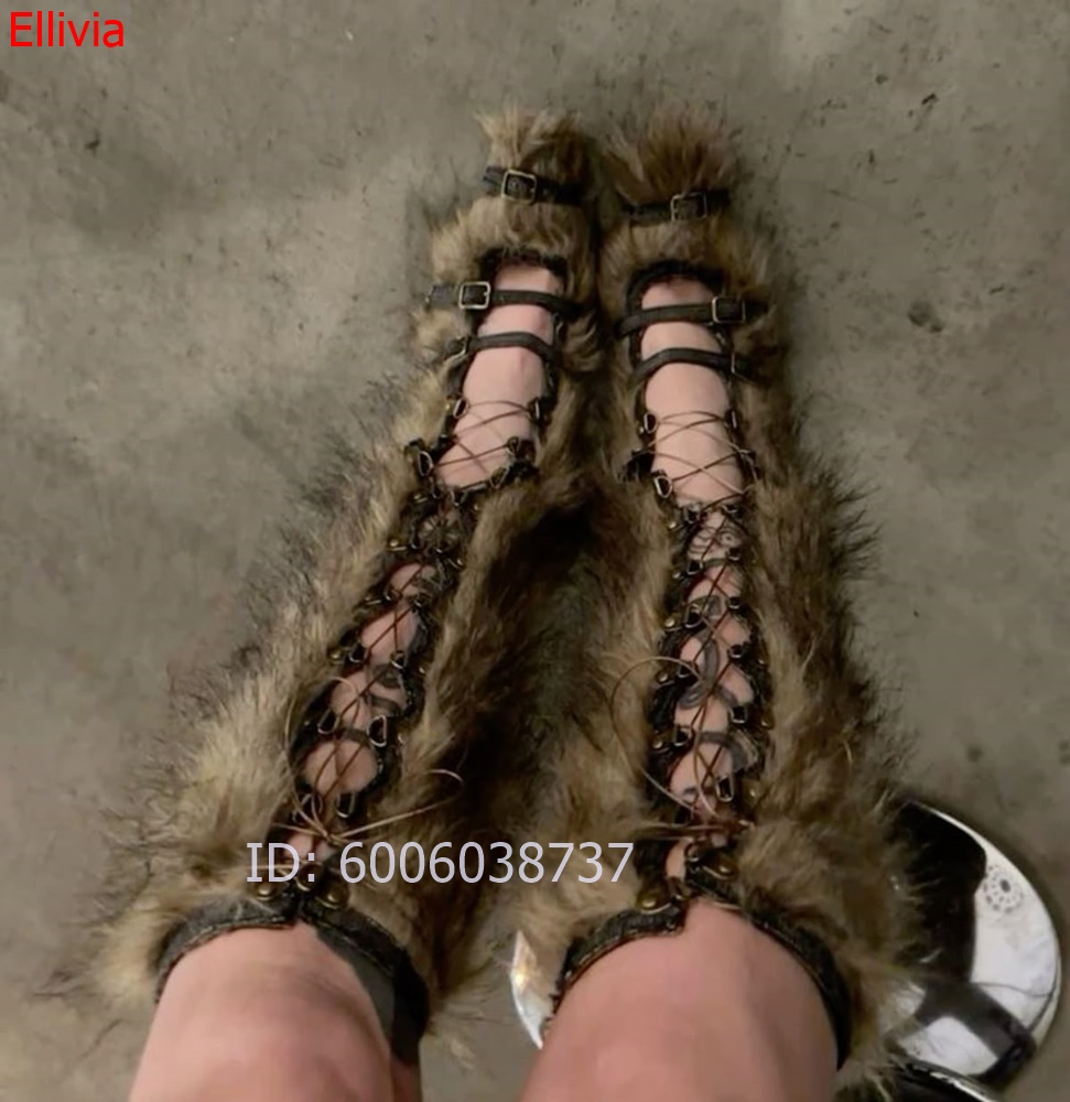 รองเท้าบูทสูงถึงเข่าสำหรับผู้ห - Elastic Lace Trim บทวิจารณ์และราคา