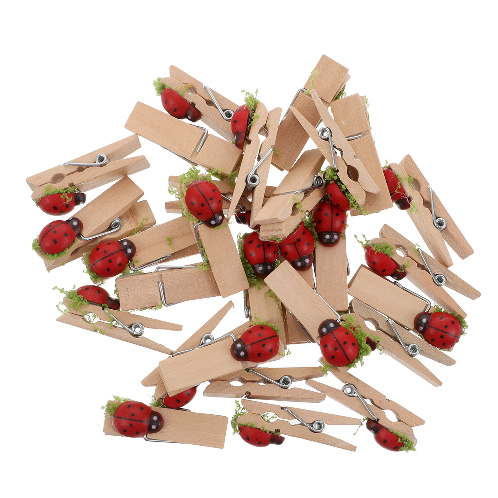 40 ชิ้น คลิปไม้ลายการ์ตูน รูปเ - Embellishments For Scrapbooking บทวิจารณ์และราคา