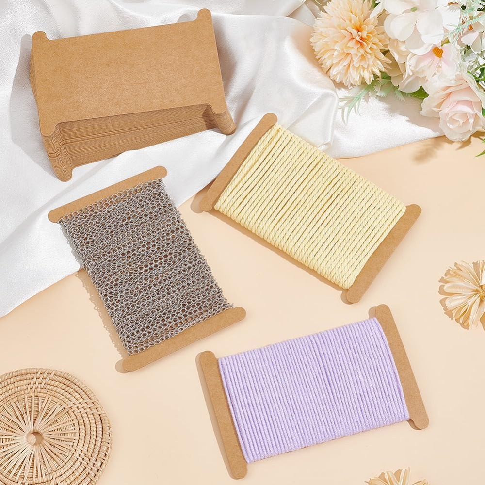 50pcs ริบบิ้นจัดเก็บกระดาษแข็ง - Organza Ribbon Spool บทวิจารณ์และราคา