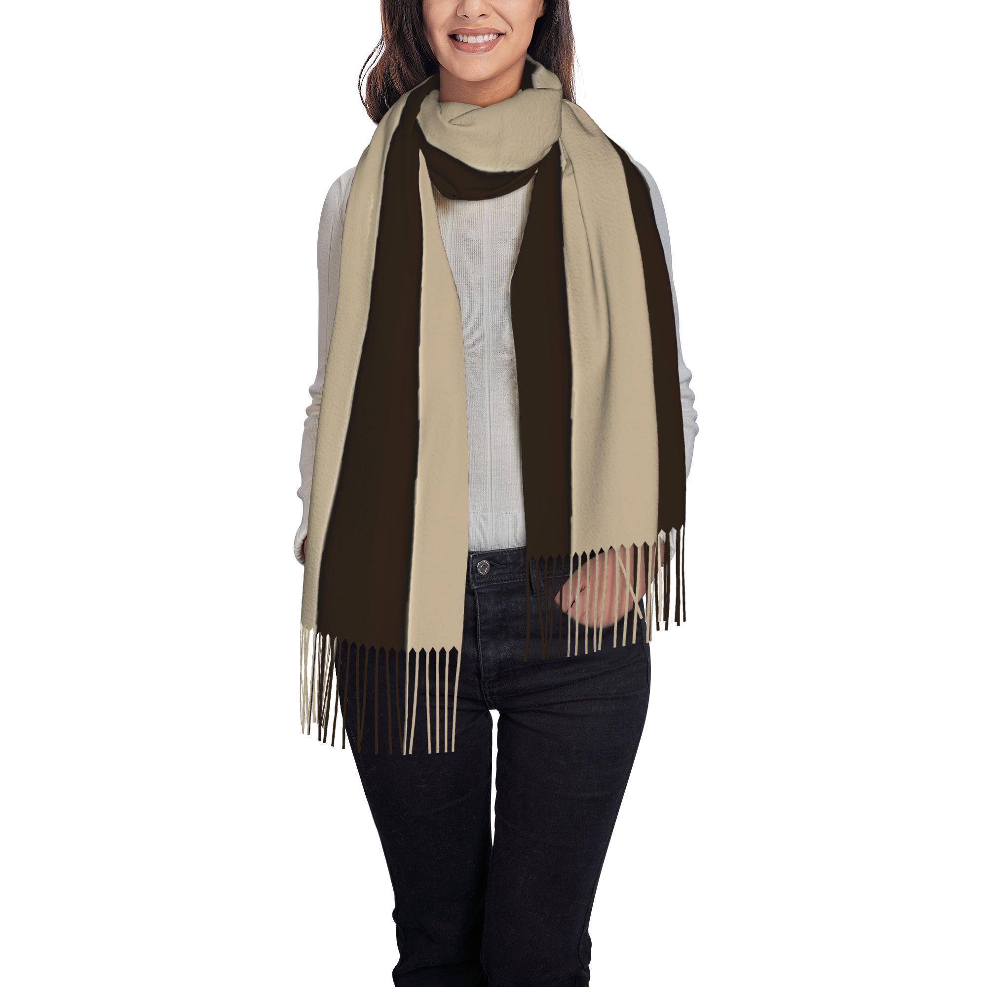 ผ้าพันคอ/ผ้าคลุมไหล่ลายทางแนวต - Tassel Fringe Trim บทวิจารณ์และราคา