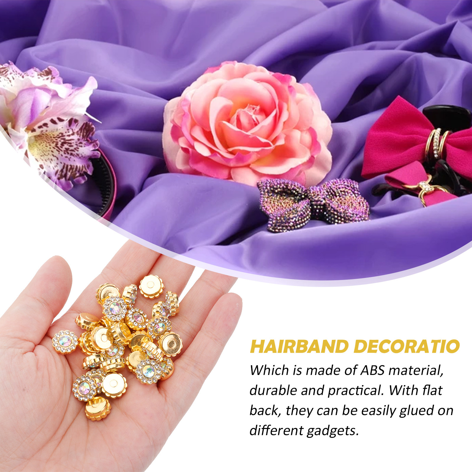 50 ชิ้น อุปกรณ์ตกแต่งดอกไม้ไข่ - Embellishment Glue Craft บทวิจารณ์และราคา
